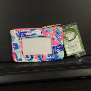 Lily Pulitzer ID case with zipper